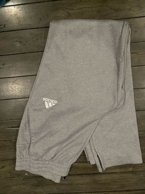 adidas Gray Men's Knit Jogger Sweatpants